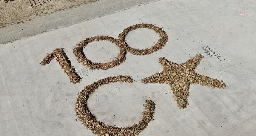 Edirne Belediyesi Temizlik İşleri Müdürlüğü’nde görev yapan belediye işçileri, dökülen