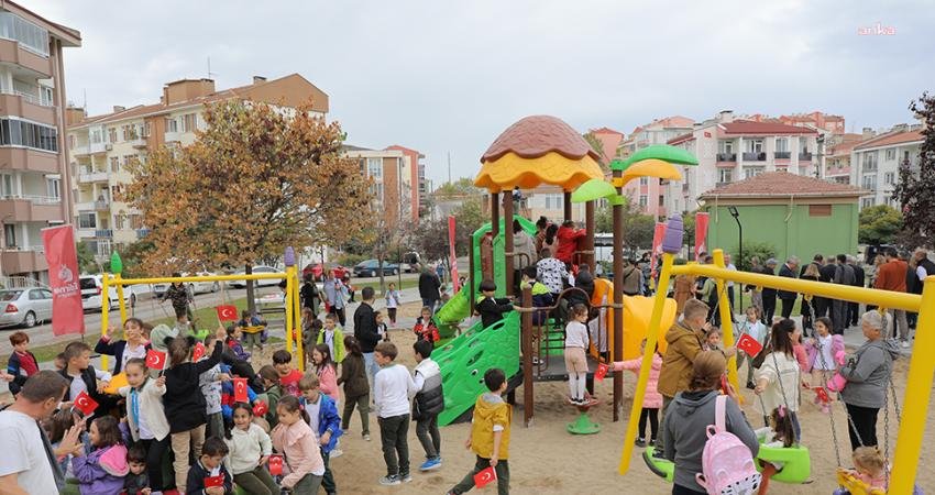 Edirne Belediyesi tarafından yapımı gerçekleştirilen Edirne’nin 146. parkı Vali Fahri