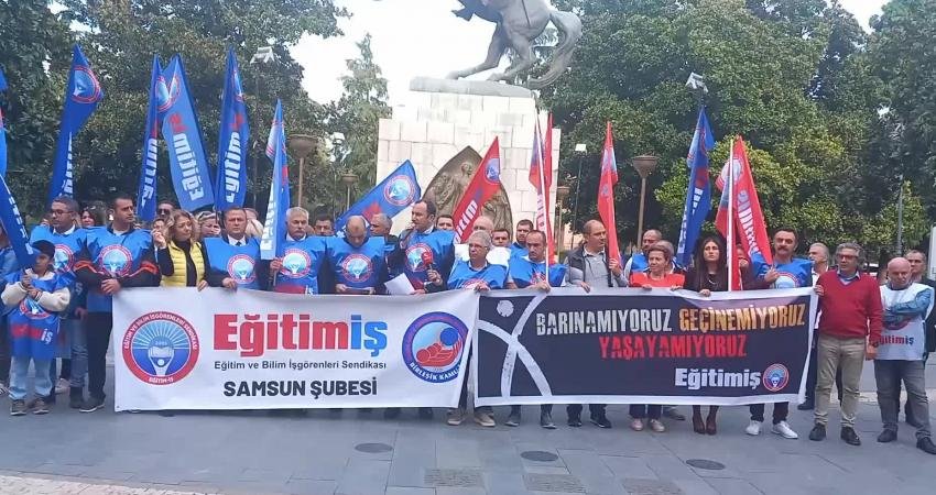 Eğitim-İş Genel Başkanı Kadem Özbay Samsun’da, "Tüm kamu ve işçi