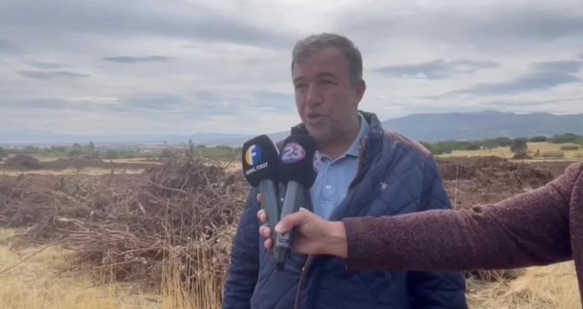 Elazığ’da Sütlüce Köyü’nde yaşayan vatandaşlar, tarım yapılacağı söylenerek alınan tarlalarda