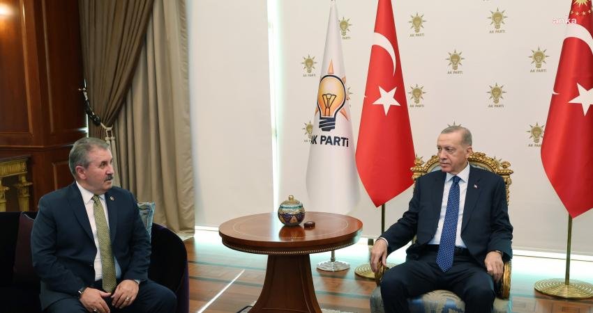 Cumhurbaşkanı Recep Tayyip Erdoğan, Büyük Birlik Partisi (BBP) Genel Başkanı