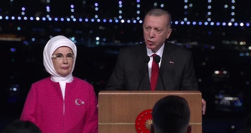 Cumhurbaşkanı Recep Tayyip Erdoğan, Cumhuriyet'in 100'üncü yıl dönümü konuşmasını İstanbul’da
