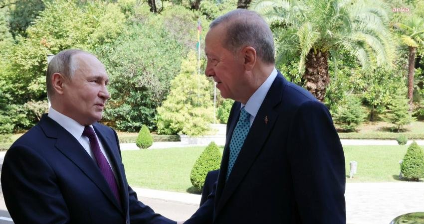 Cumhurbaşkanı Recep Tayyip Erdoğan, Rusya Devlet Başkanı Vladimir Putin ile