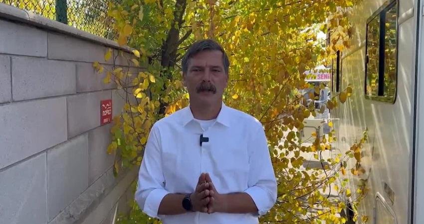 Türkiye İşçi Partisi Genel Başkanı (TİP) Erkan Baş ve partililerin