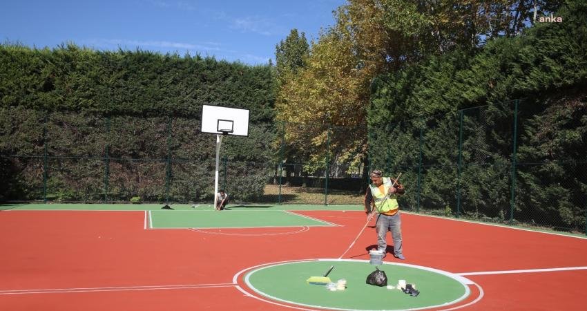 Eskişehir Büyükşehir Belediyesi, Batıkent Mahallesi'nde bulunan basketbol sahasını yenileyerek basketbol