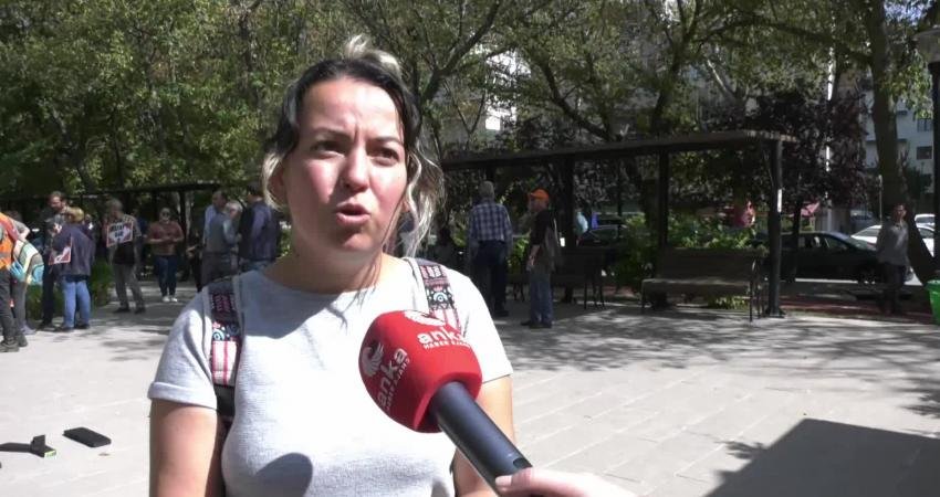 Halkevleri, depremin 8’inci ayında bugün Ankara’da Hataylı depremzedelerle açıklama yaptı.