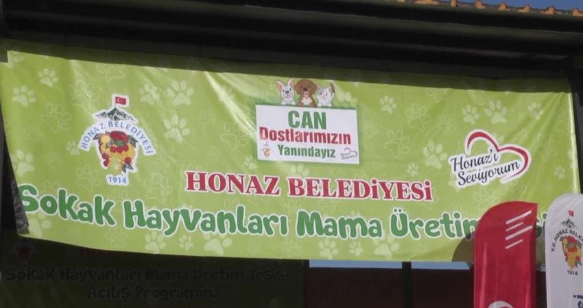 Honaz Belediyesi, önemli projeleri arasında yer alan Sokak Hayvanları Mama