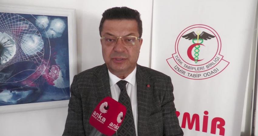 İzmir Tabip Odası Başkanı Süleyman Kaynak, istifa eden hekim sayısında