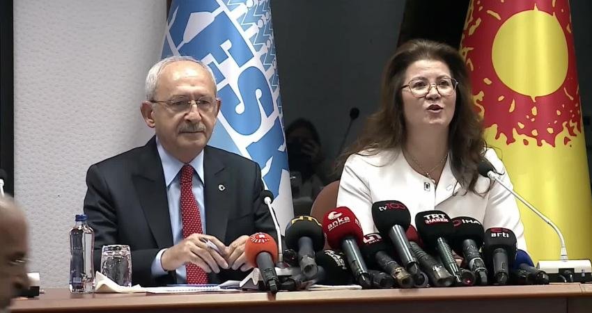 CHP Genel Başkanı Kemal Kılıçdaroğlu, Eğitim ve Bilim Emekçileri Sendikası