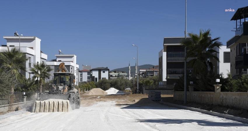 Kuşadası Belediyesi’nin Davutlar Mahallesi’nde 40 milyon lirayı aşan yatırımla başlattığı üstyapıyı