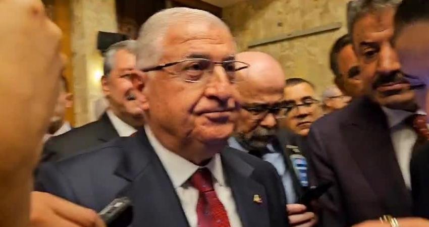 Milli Savunma Bakanı Yaşar Güler, TBMM’deki resepsiyonda İçişleri Bakanlığı önündeki