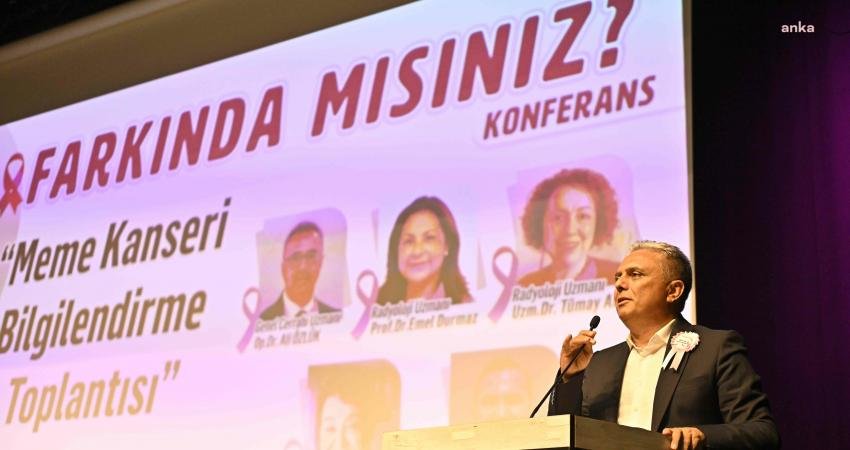 Antalya’da Muratpaşa Belediyesi’nin ‘Meme Kanseri Farkındalık Ayı’ dolayısıyla düzenlendiği toplantıda