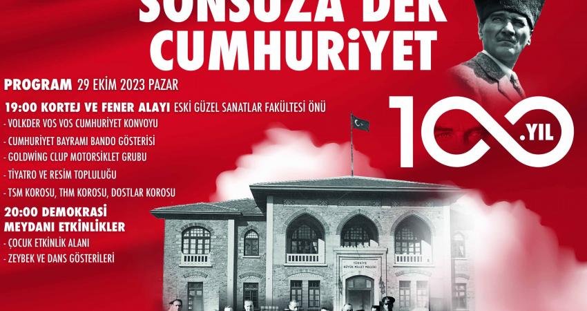 Narlıdere, bir asrı dolduran Cumhuriyetin 100.yılını büyük bir coşku ve