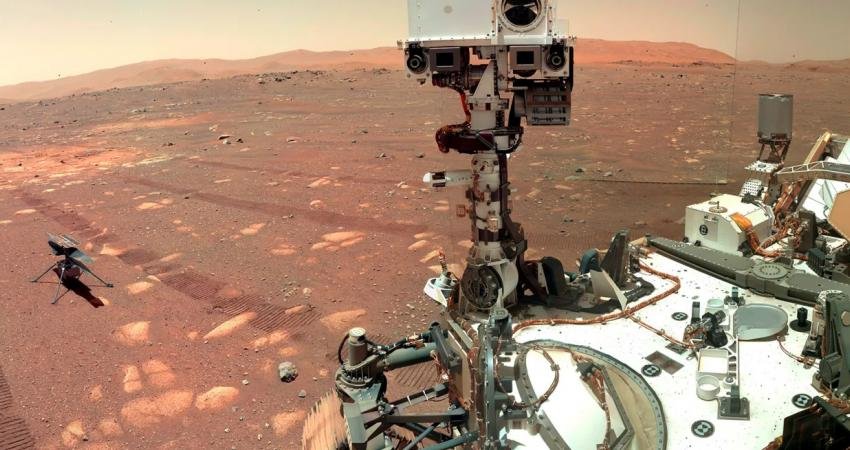 NASA'nın Perseverance keşif aracı Mars'ta etkileyici bir 'mavi' gün batımı