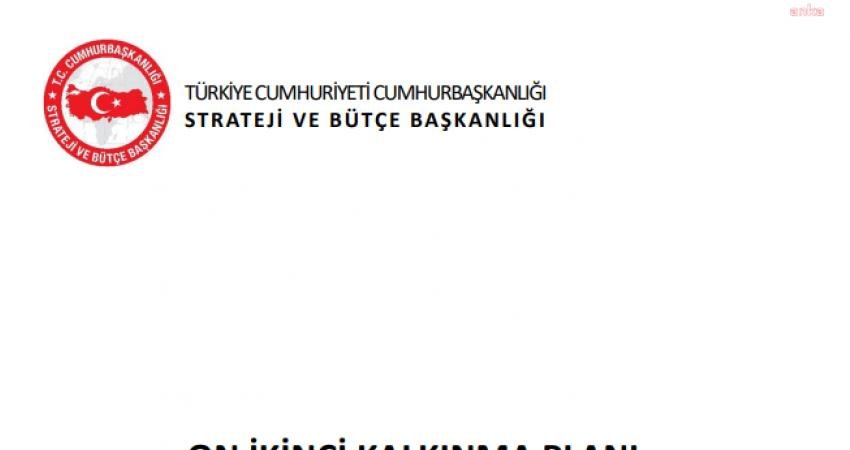Cumhurbaşkanlığı Strateji ve Bütçe Başkanlığı tarafından hazırlanan On İkinci Kalkınma