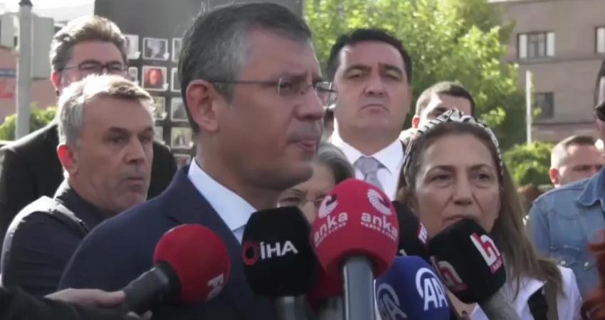 CHP Grup Başkanı Özgür Özel, 10 Ekim Ankara Gar Katliamı’nın