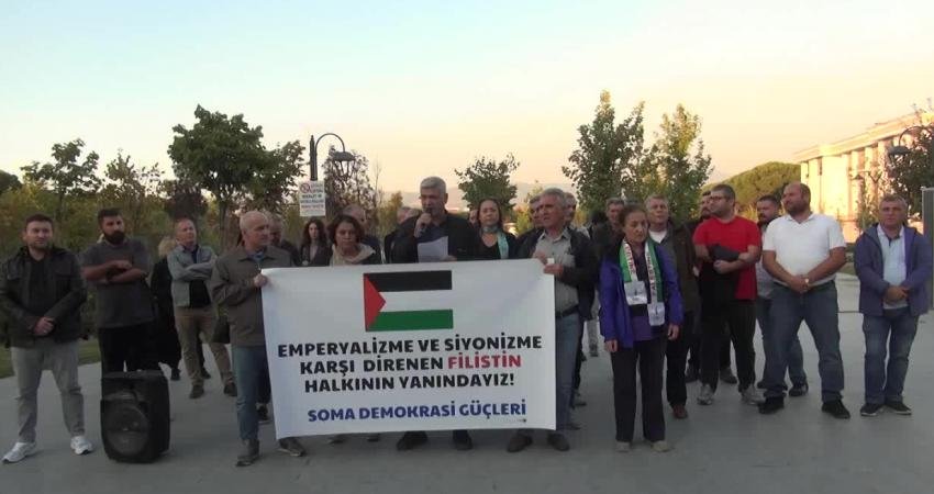 Manisa'nın Soma ilçesinde bir araya gelen Demokrasi Güçleri dün Millet