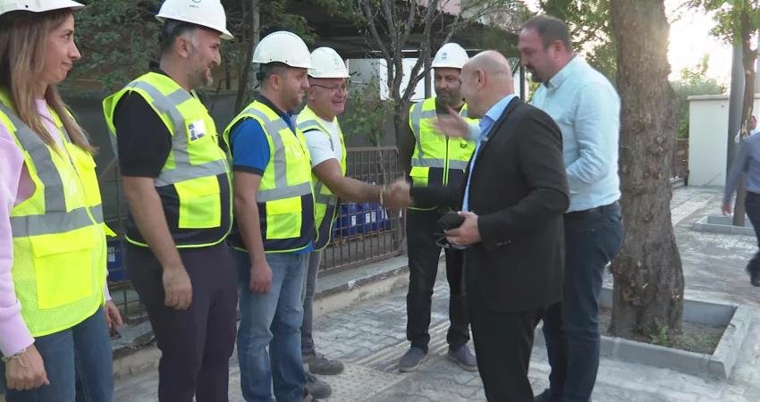İzmir Büyükşehir Belediye Başkanı Tunç Soyer, yapım çalışmaları yüzde 94