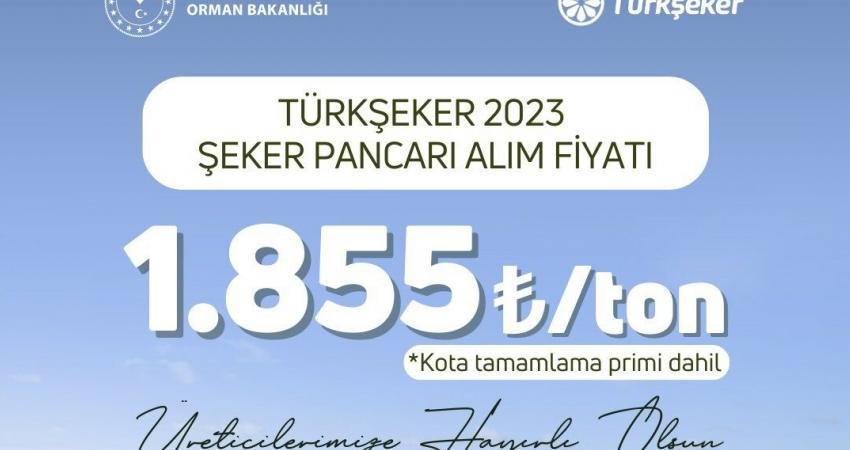 Tarım ve Orman Bakanı İbrahim Yumaklı, şeker pancarı taban fiyatını