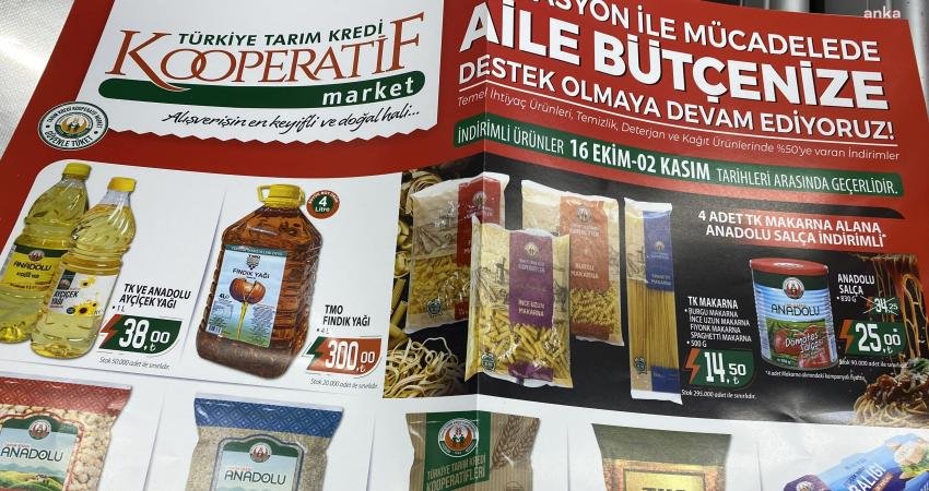 Tarım Kredi Kooperatifi’nin yarından itibaren temel ihtiyaç ve temizlik ürünlerinde