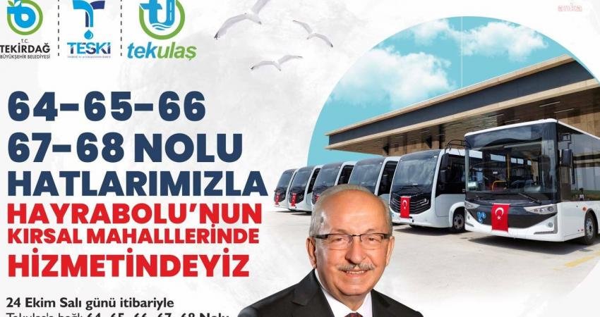Vatandaşlara rahat, konforlu ve güvenli bir ulaşım hizmeti sunma adına