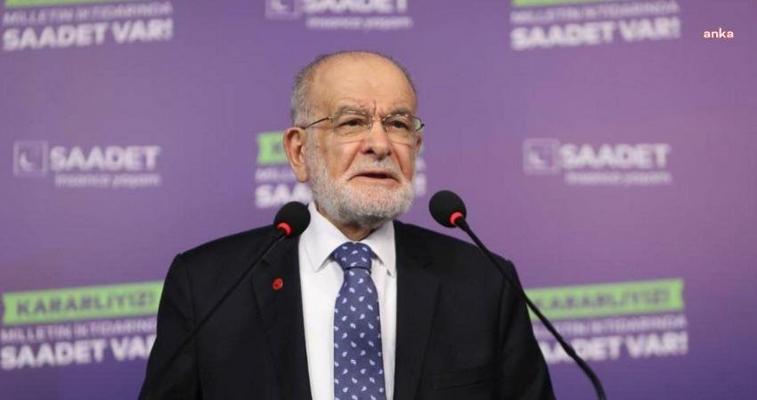 Saadet Partisi Genel Başkanı Temel Karamollaoğlu, "İsrail’in günbegün Filistin topraklarını