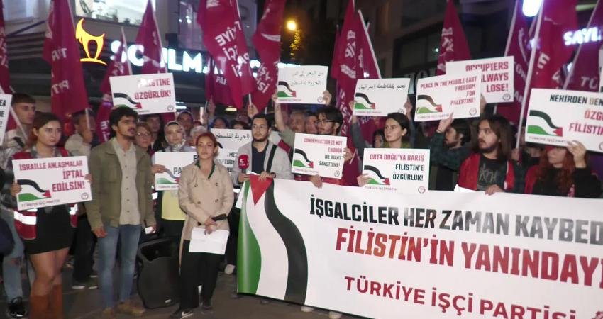 Türkiye İşçi Partisi (TİP) İzmir İl Örgütü, İsrail'in Filistin'e yönelik