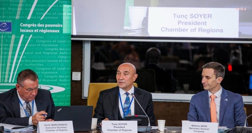 İzmir Büyükşehir Belediye Başkanı Tunç Soyer, Avrupa Konseyi Yerel ve