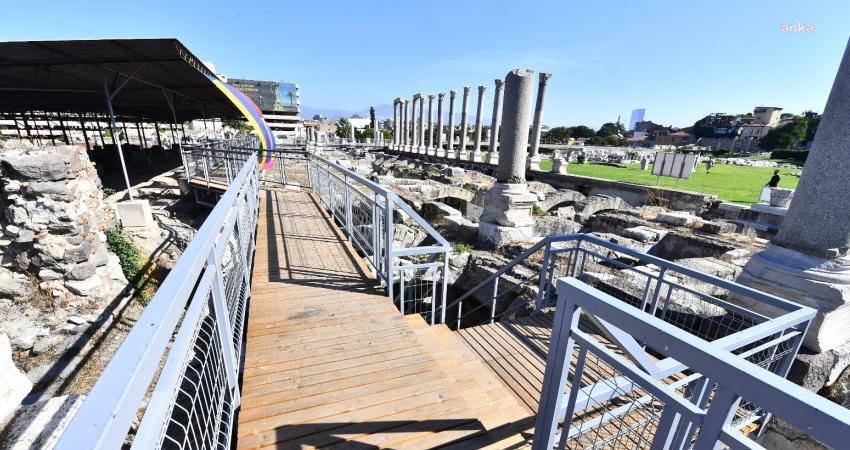 İzmir Büyükşehir Belediyesi Antik Smyrna (İzmir) Agorası’ındaki 700 metrelik gezi