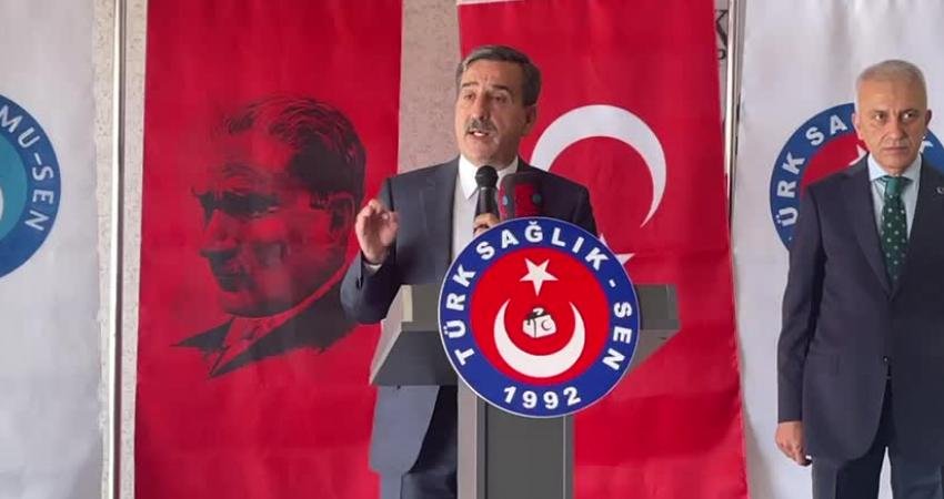 Türk Sağlık-Sen Genel Başkanı Önder Kahveci, "Sağlık çalışanlarına şiddet uygulayan