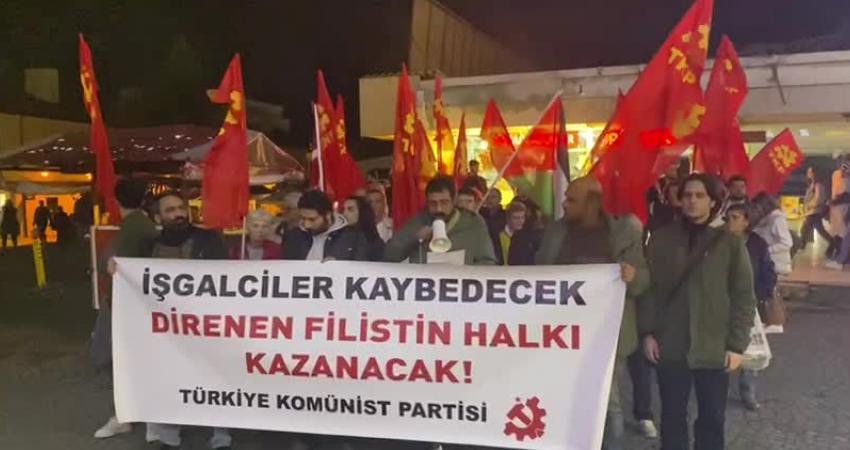 Türkiye Komünist Partisi (TKP) Samsun İl Örgütü, İsrail'in Filistine yönelik