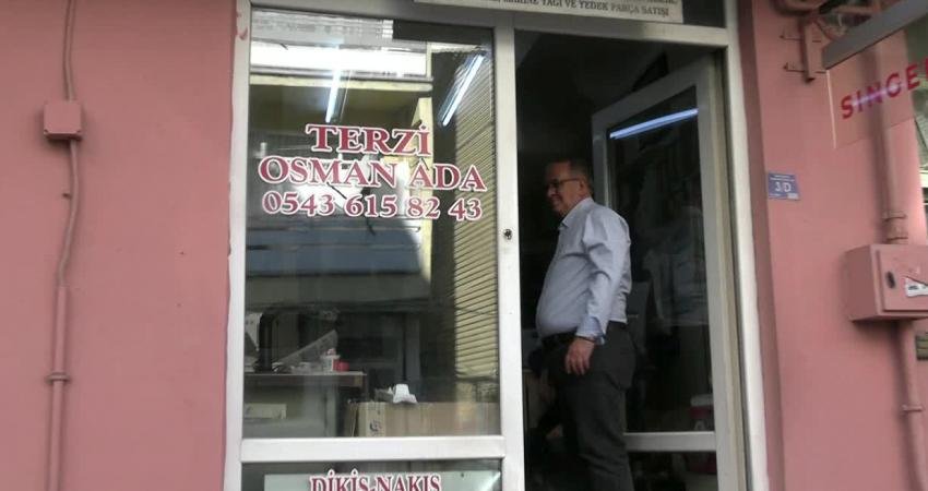 Bilecik'te yarım asırdan fazla terzilik yapan 69 yaşındaki Osman Ada,