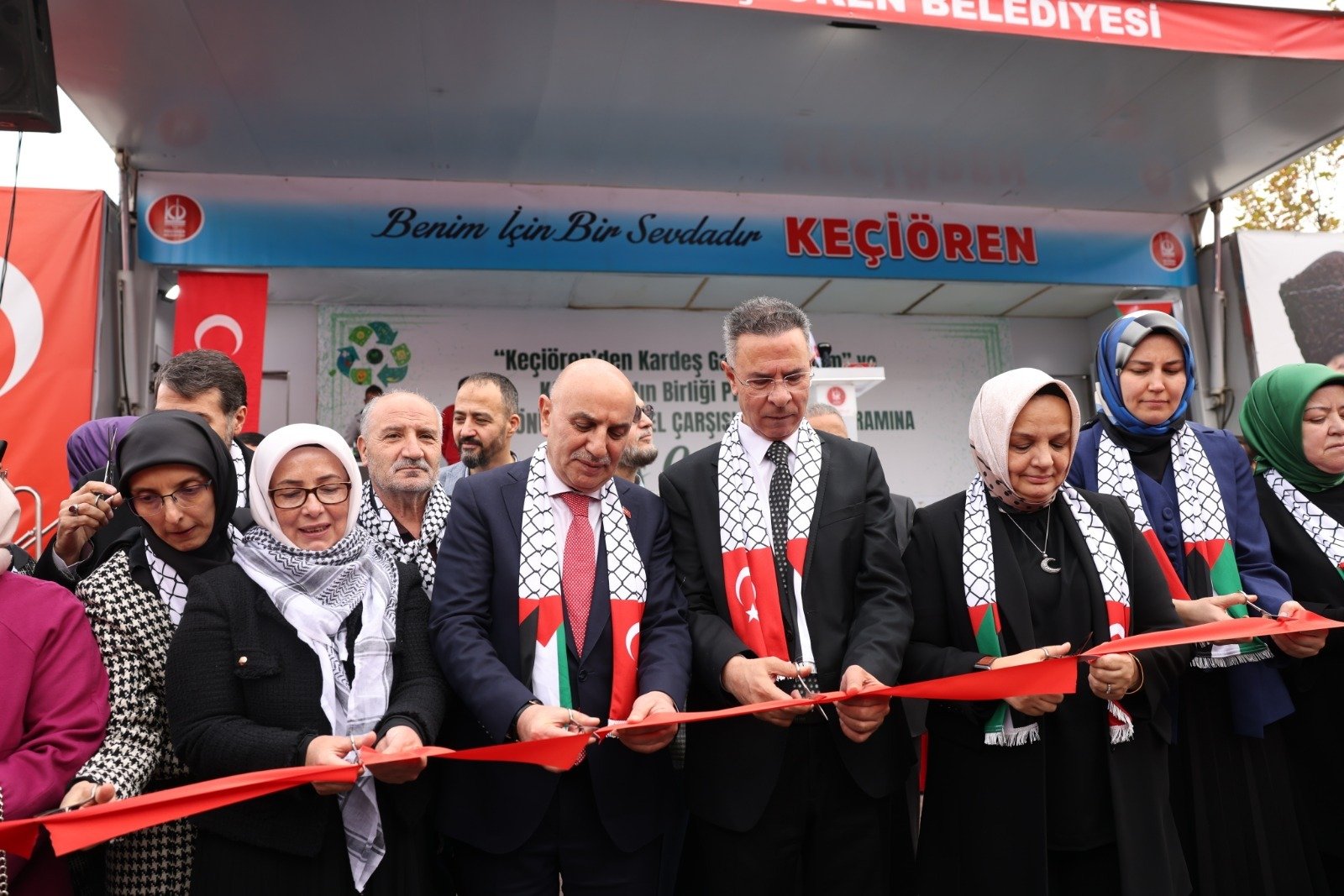 Keçiören Belediyesi iş birliğinde Filistin Devleti Büyükelçiliğinin “Kardeş Gazze'ye Selam”
