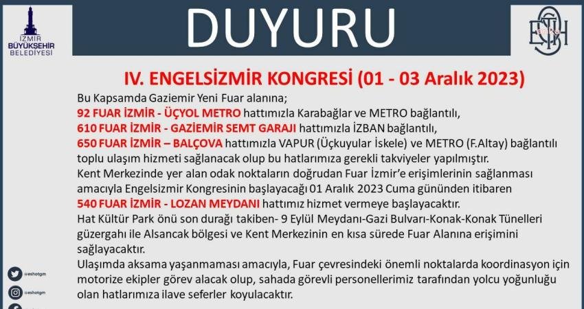 Engelsiz yaşamın öncüsü olabilmek için yola çıkan İzmir Büyükşehir Belediyesi,