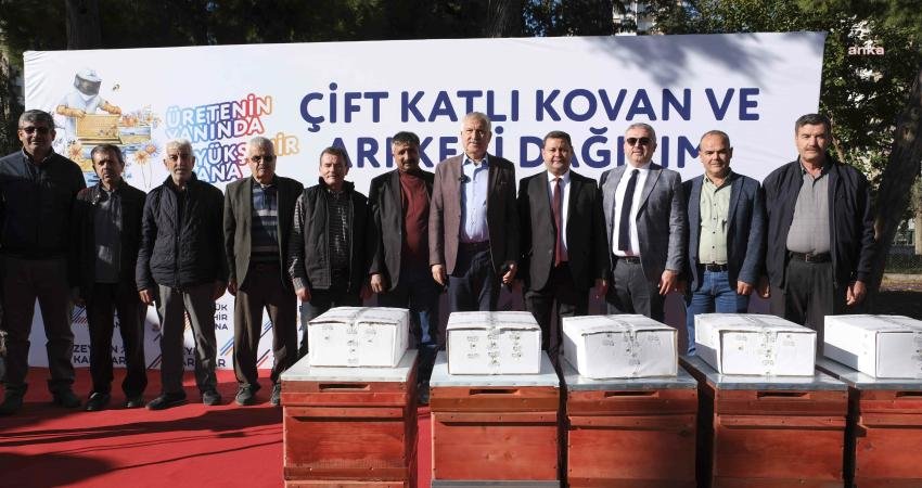 Adana Büyükşehir Belediyesi, kırsal kalkınmaya destek çalışmaları kapsamında 573 arı