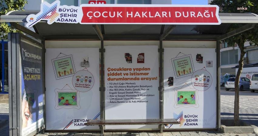 Adana Büyükşehir Belediyesi, Dünya Çocuk Hakları Günü’nde, toplu taşma durağını,
