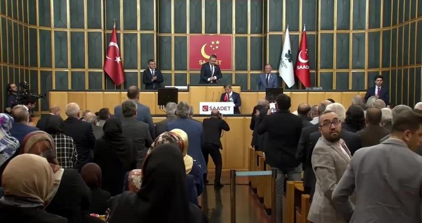 Gelecek Partisi Genel Başkanı Ahmet Davutoğlu, TBMM grup toplantısında, “İsrail’le