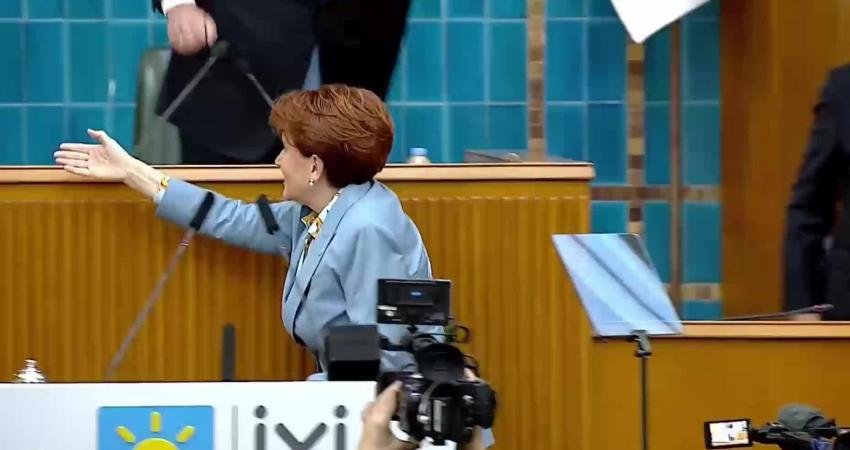 İYİ Parti Genel Başkanı Meral Akşener, TBMM’de “Ortada Filistin’in meşru