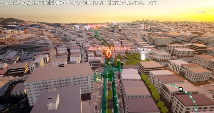 Ankara Büyükşehir Belediyesi, "Dikimevi-Natoyolu Raylı Sistem Hattı Yapım İşi" için