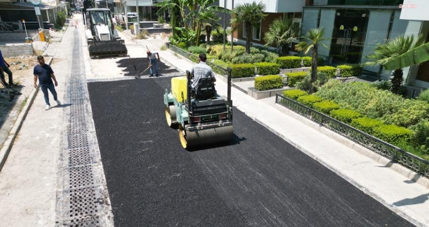 Bayraklı genelindeki asfaltlama, kaldırım yenileme ve kilit parke onarımlarına hız