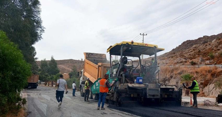 Muğla Büyükşehir Belediyesi, Bodrum’da sıcak asfalt çalışmalarına başladı. Büyükşehir Belediyesi