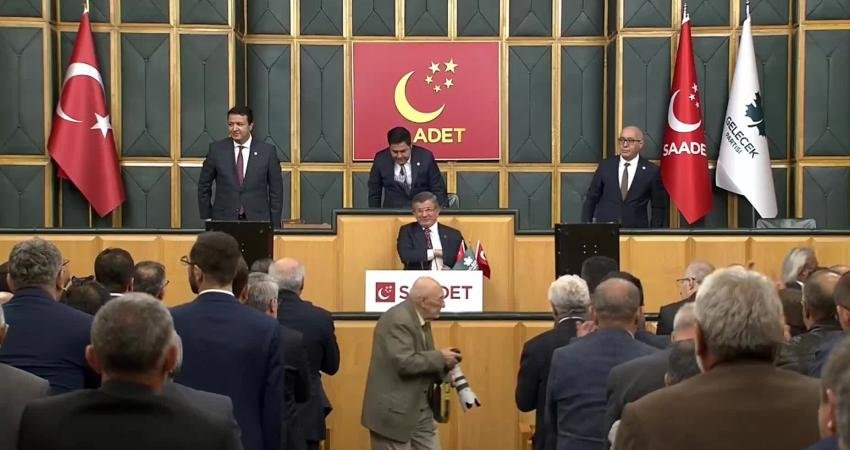 Gelecek Partisi Genel Başkanı Ahmet Davutoğlu, Saadet Partisi-Gelecek Partisi Ortak
