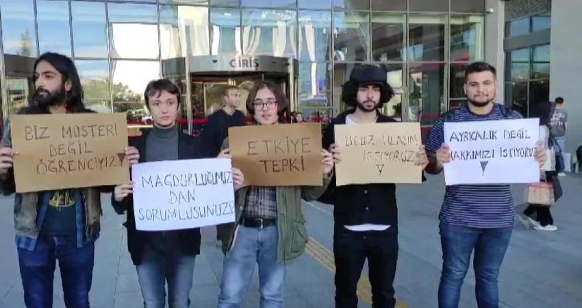 Edirne’de üniversite öğrencileri toplu ulaşım ücretinde indirim yapılması için eylem