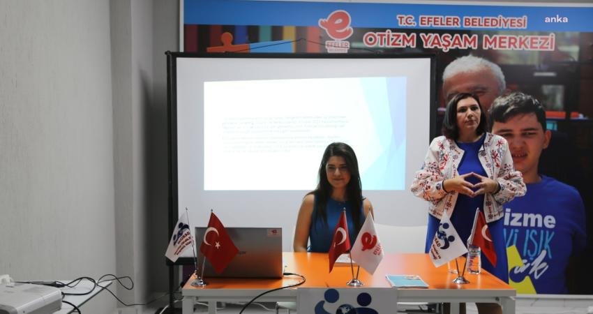 Efeler Belediyesi tarafından hizmete açılan Otizm Yaşam Merkezi’nde eğitim çalışmalarıyla,