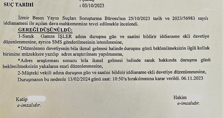 Gazeteci Gamze İşler hakkında, bir haberi ile ilgili “şantaj” iddiasıyla