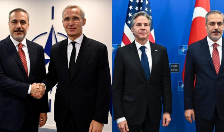 Hakan Fidan, Brüksel’de NATO Genel Sekreteri Jens Stoltenberg ve ABD Dışişleri Bakanı Antony Blınken ile Görüştü