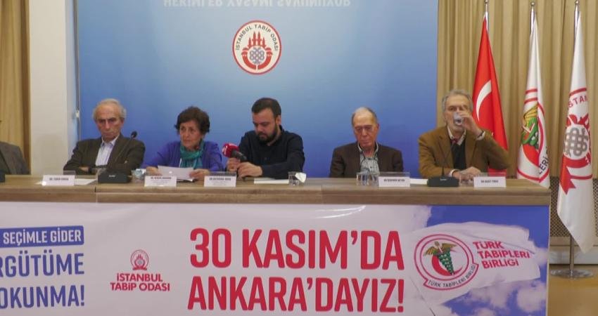 İstanbul Tabip Odası (İTO) Başkanı Nergis Erdoğan, Türk Tabipleri Birliği