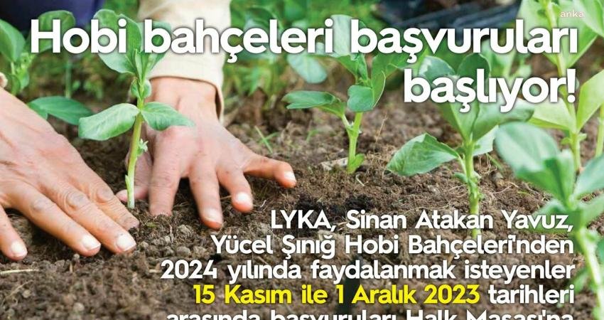 Lüleburgaz Belediyesi’nin toplam 216 adet hobi bahçesinin 2024 yılı kullanımı