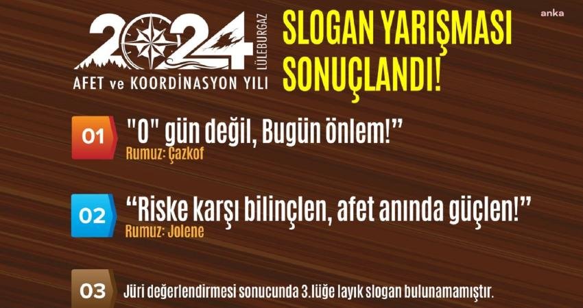 Lüleburgaz Belediyesi’nin 2024 Afet ve Koordinasyon Yılı’nın sloganını belirlemek üzere