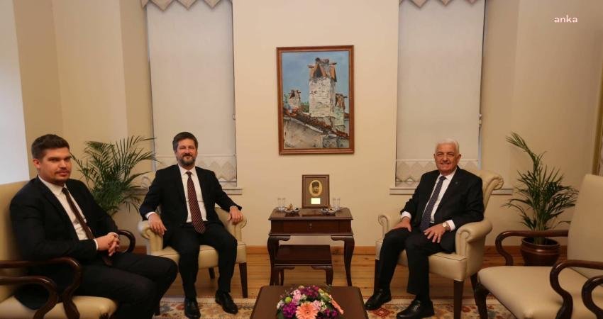 Macaristan Ankara Büyükelçisi Viktor Matis Muğla Büyükşehir Belediye Başkanı Dr.